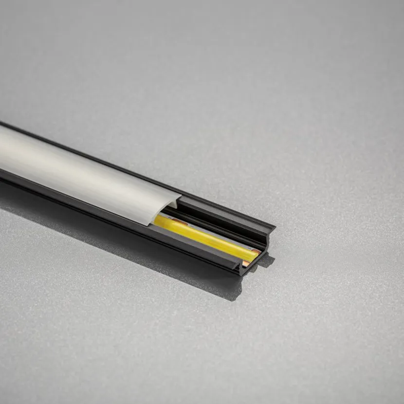 Slika proizvoda: ALU NADGRADNI UGAONI GLAX PRIFIL 2M CRNI GTV LED PA-GLAX-AL-20M